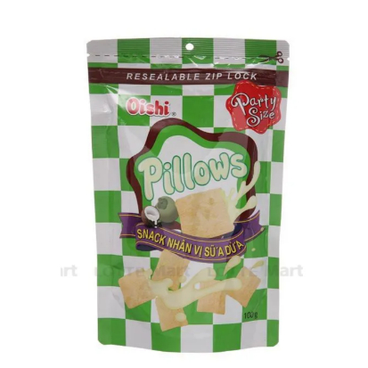 Bánh Snack Oishi Pillows Nhân Sữa Dừa 85G