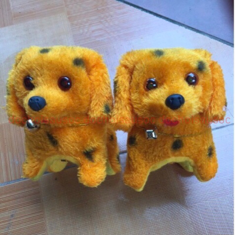 Con thú bông chó đốm, thỏ chạy pin biết đi, vẫy đuôi, biết kêu bibi cực Cute