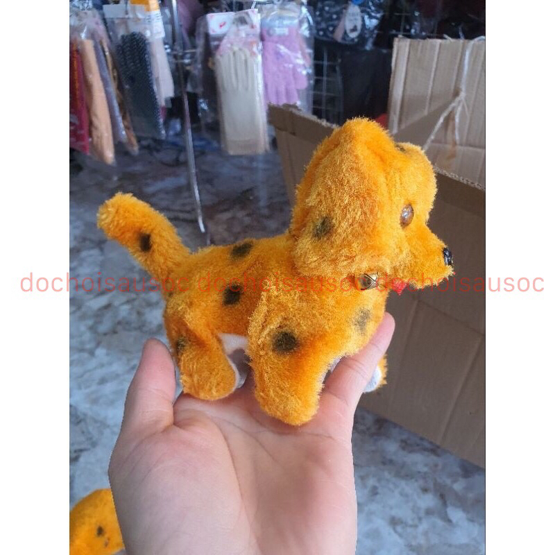 Con thú bông chó đốm, thỏ chạy pin biết đi, vẫy đuôi, biết kêu bibi cực Cute