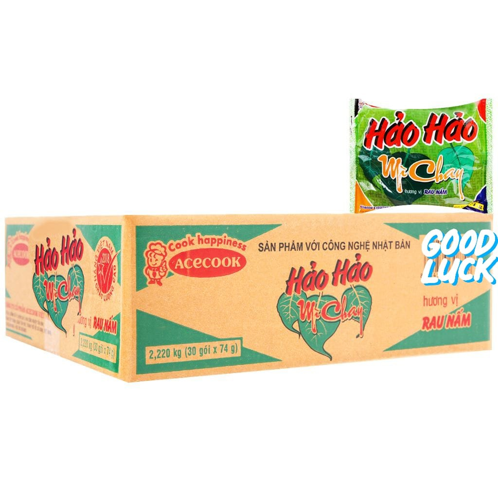 Mỉ Hảo Hảo chay rau nấm 74g thung 30 goi