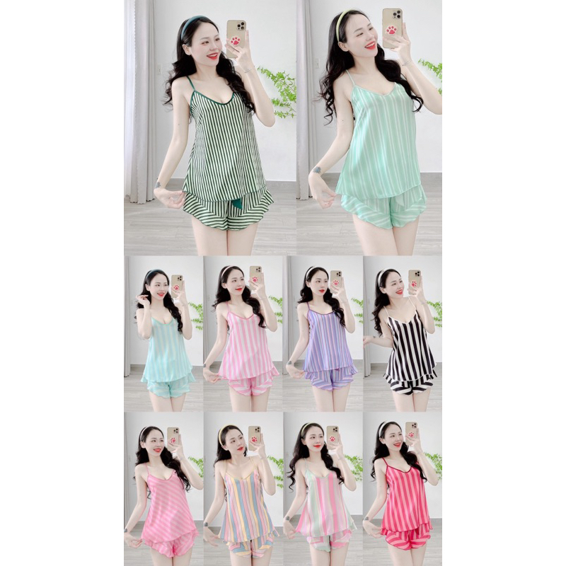 BỘ ĐÙI 2 DÂY MẶC NHÀ LỤA HT7547