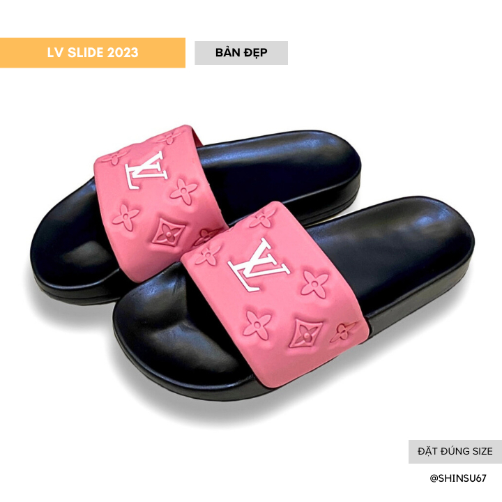 Dép nam quai ngang ulzzang LV thời trang Cao Cấp - Dép độn đế nam bản mới chống trơn trượt 2023