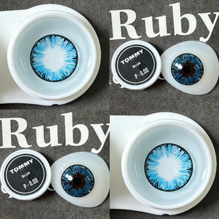 Kính áp tròng Shimmer blue hottrend đủ 0-6 độ