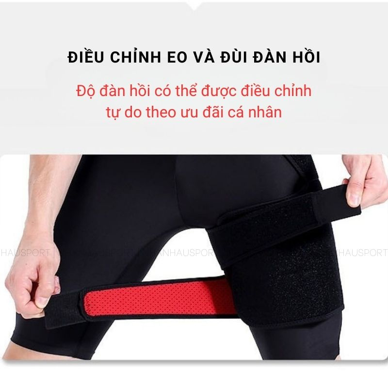 Đai Quấn Bảo Vệ Đùi, Bảo Vệ Xương Chậu, Bảo Vệ Khớp Háng Thoáng Khí Tránh Chấn Thương - Đệm Bảo Vệ Đùi