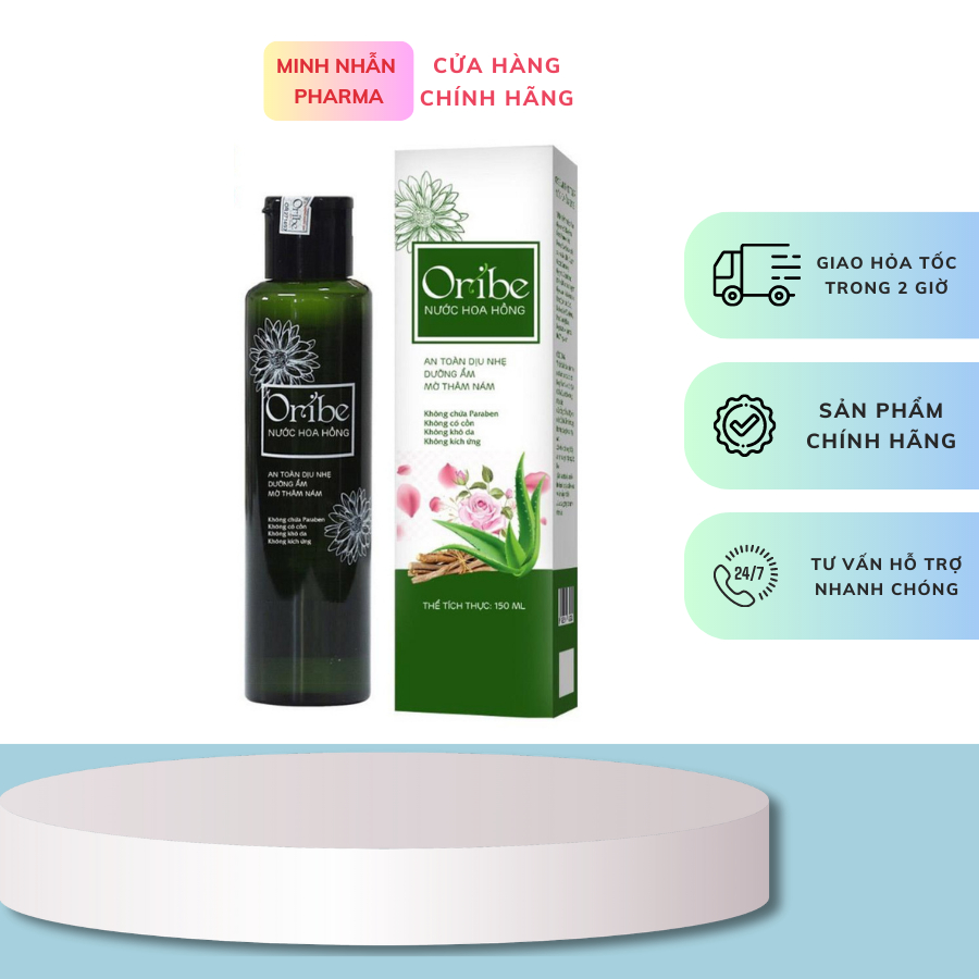 Nước hoa hồng Oribe 150ml - Cân bằng độ ẩm và pH của da Làm dịu da, giảm kích ứng Se khít lỗ chân lông, làm sáng mịn da.