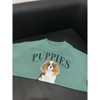 ÁO BABYTEE XANH NGỌC PUPPIES D32 LUMIHOUSE
