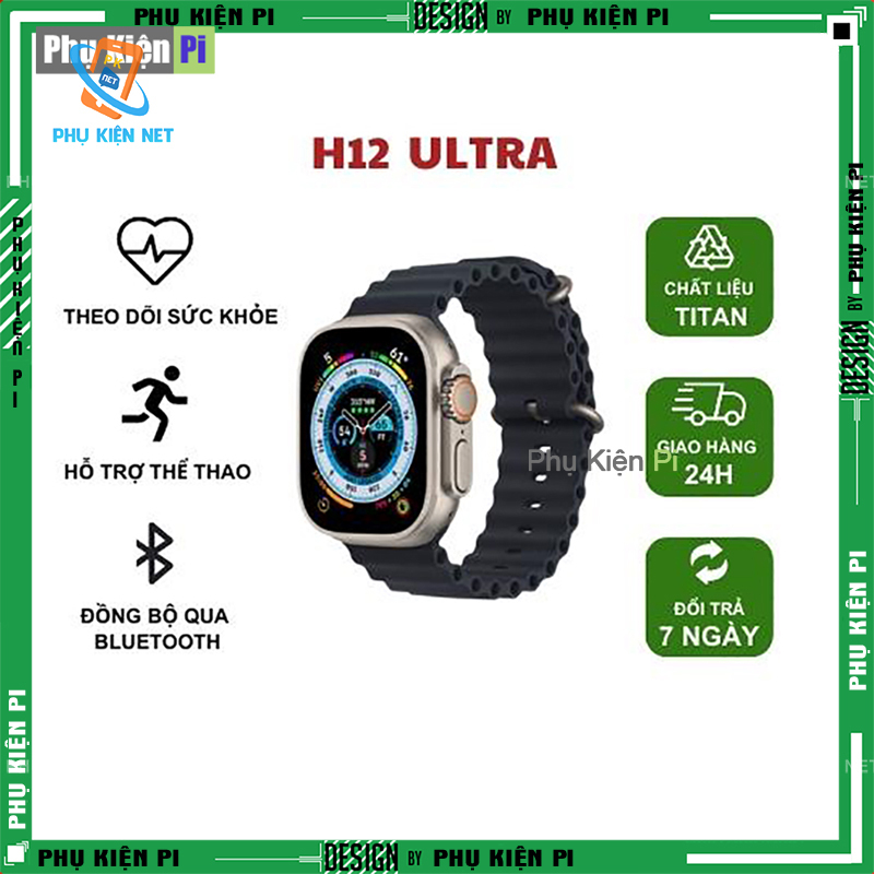Đồng Hồ Thông Minh Ultra H12 Bản 5.2 Kết Nối Bluetooth Bản Nâng Cấp H11 Ultra | BigBuy360 - bigbuy360.vn