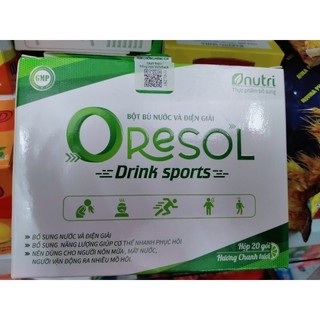 Bù nước điện giải oresol vị chanh hộp 20 gói