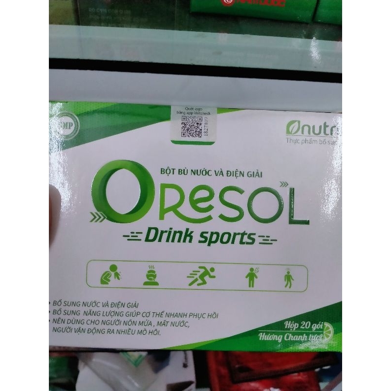 Bù nước điện giải ORESOL vị chanh hộp 20 gói