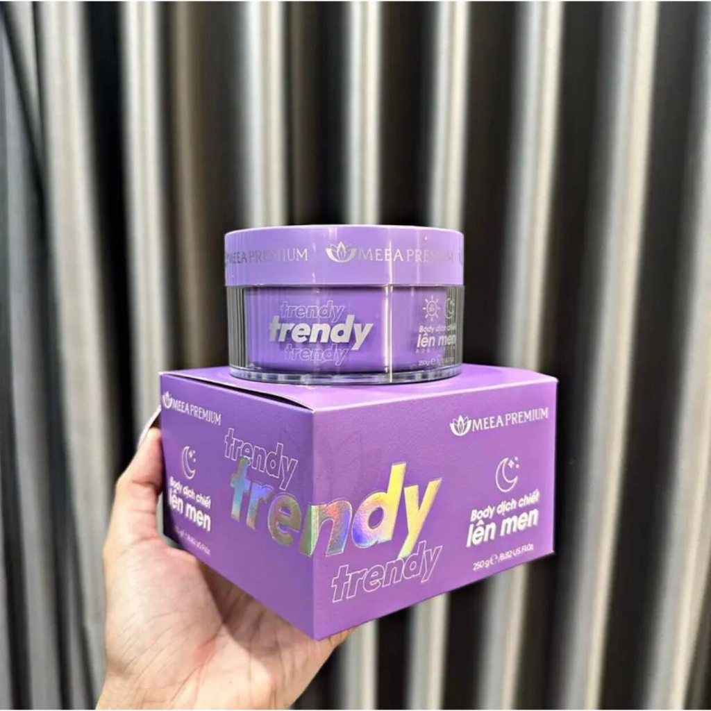 Kem body Trendy dưỡng trắng da_BODY DỊCH CHIẾT LÊN MEN TRENDY MEEA