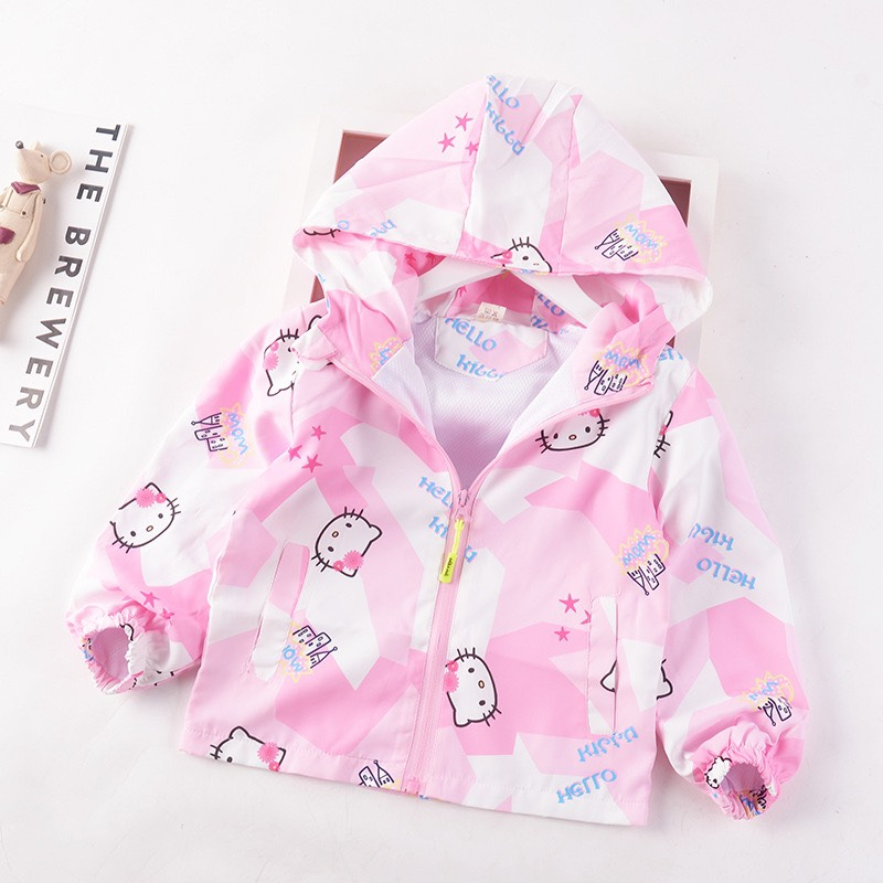 Áo Khoác Gió Nhiều Mẫu Hoạ Tiết Đáng Yêu MD1872/MD1875/MD1877 Cho Bé Gái P2 - Jumping Beans Official Store