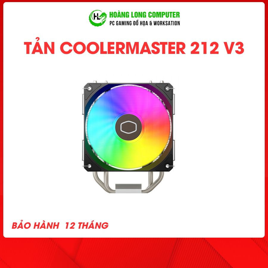Tản Nhiệt Khí Cooler Master Hyper 212 Spectrum V3, Tản Nhiệt Cho Cpu Led RGB Siêu Mát Socket 1700 & AM5 BH 12 Tháng