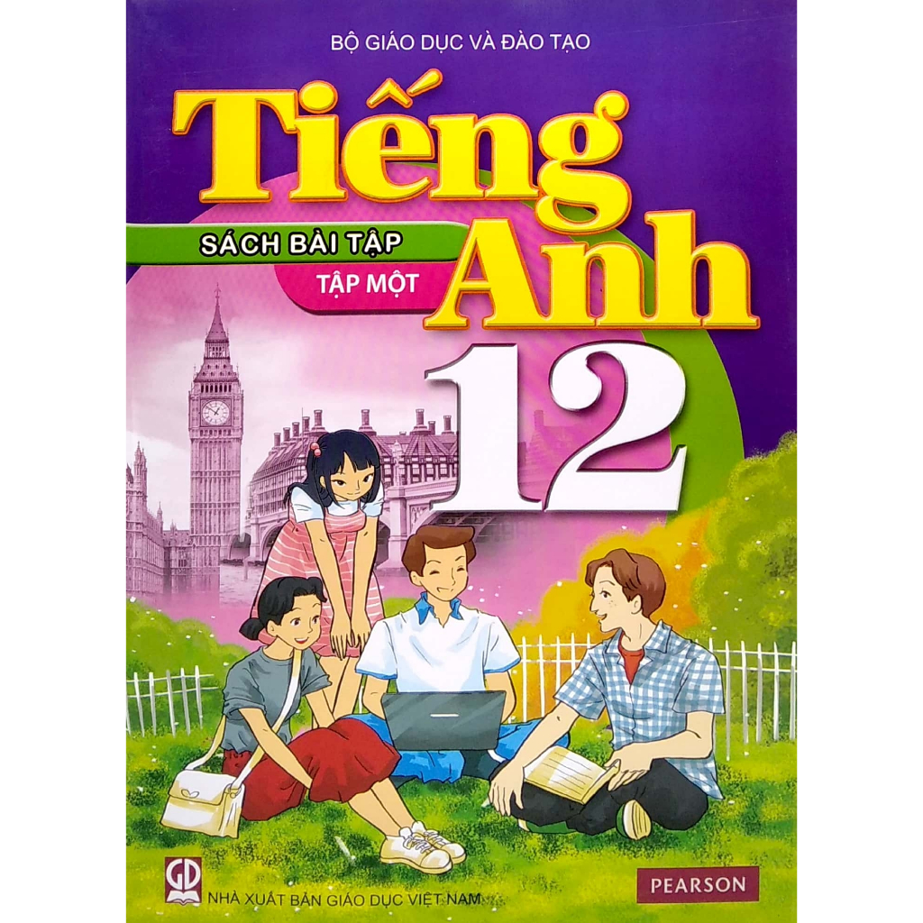 Sách - Bài Tập Tiếng Anh Lớp 12 Tập 2 - Sách học sinh kèm 1 tập Giấy kiểm tra kẻ ngang 70gsm 25 tờ đôi