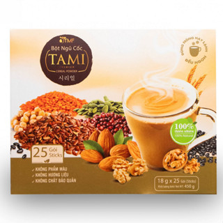 Bột Ngũ Cốc Tami Dinh Dưỡng Từ Thiên Nhiên - Hộp 450g (18 g x 25 gói) - FoodMap