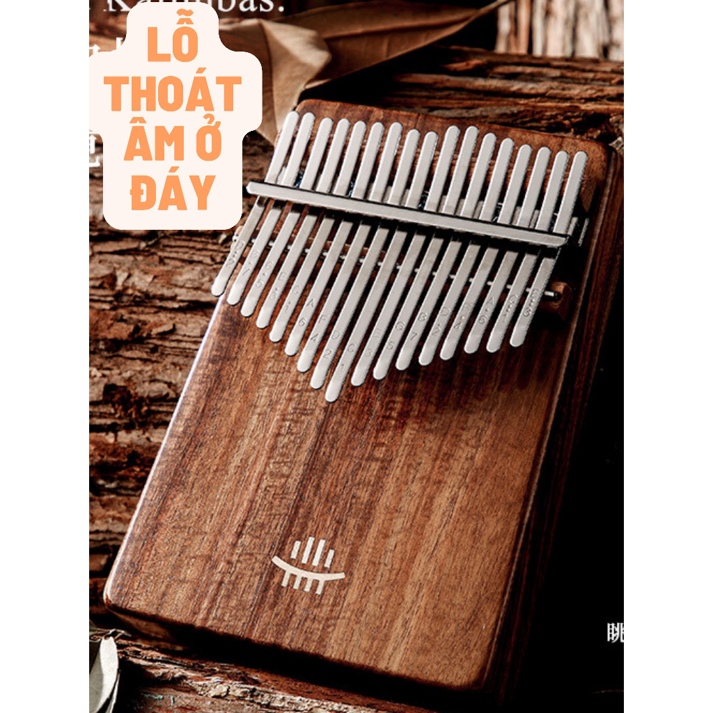 ĐÀN KALIMBA CAO CẤP GỖ KOA HÃNG HLURU LOẠI 17 PHÍM VÀ 21 PHÍM CÓ LỖ THOÁT ÂM ĐÁY ĐẦY ĐỦ PHỤ KIỆN ÂM THANH HAY