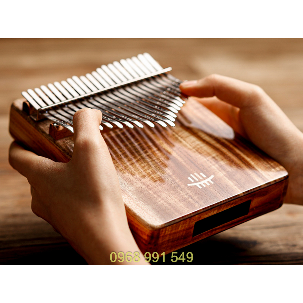 ĐÀN KALIMBA CAO CẤP GỖ KOA HÃNG HLURU LOẠI 17 PHÍM VÀ 21 PHÍM CÓ LỖ THOÁT ÂM ĐÁY ĐẦY ĐỦ PHỤ KIỆN ÂM THANH HAY