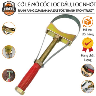 Cờ lê tháo lọc dầu nhớt ô tô, máy xúc, dụng cụ tháo mở cốc lọc dầu ma sát tốt, hạn chế trơn trượt