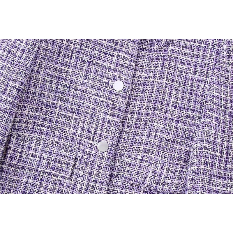 SET DẠ TWEED TÍM PASTEL ZR XUẤT