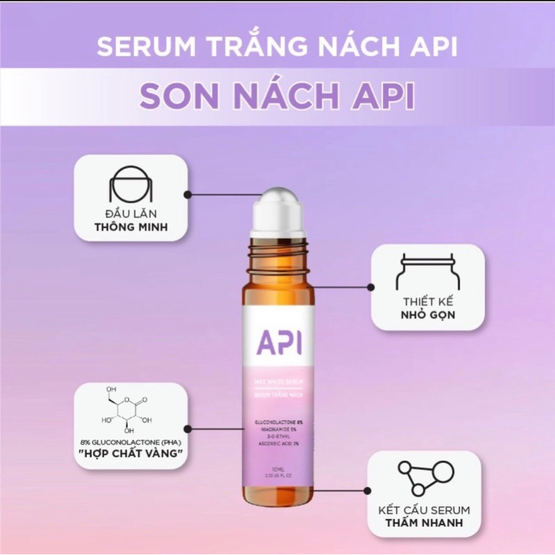 Son nách API, lăn khử mùi hôi nách API, CHÍNH HÃNG