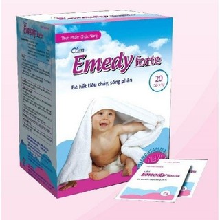 Cốm Emedy forte ( hỗ trợ dùng cho trẻ tiêu chảy, phân sống. Hộp gồm 20 gói x 3g)