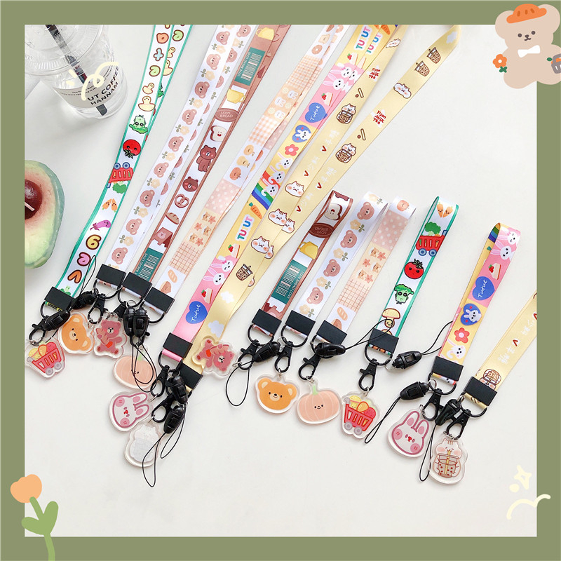Dây đeo thẻ, dây đeo thẻ học sinh, sinh viên, thẻ công tác Soyabym họa tiết dễ thương dùng hàng ngày, quà tặng bạn gái