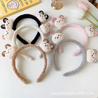 Cài tóc 2 gấu lông xù dễ thương cho bạn nữ