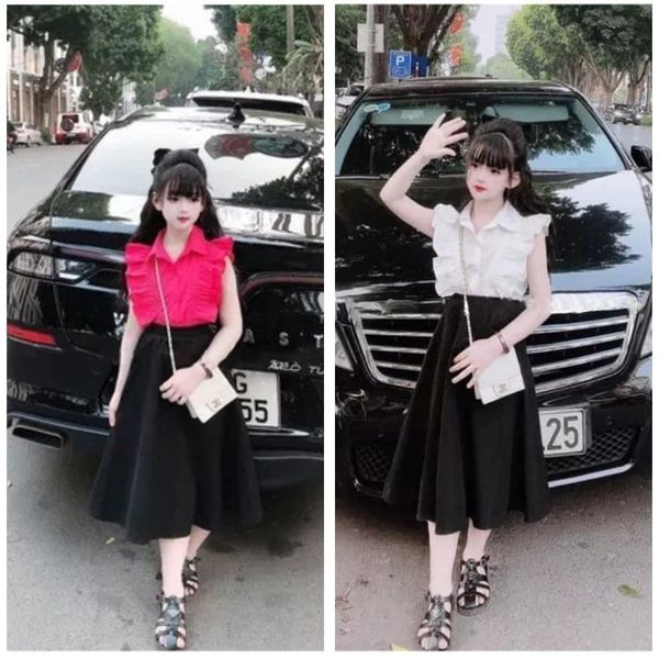 SIÊU RẺ- SET ÁO SƠ MI TAY BÈO SÀNH ĐIỆU