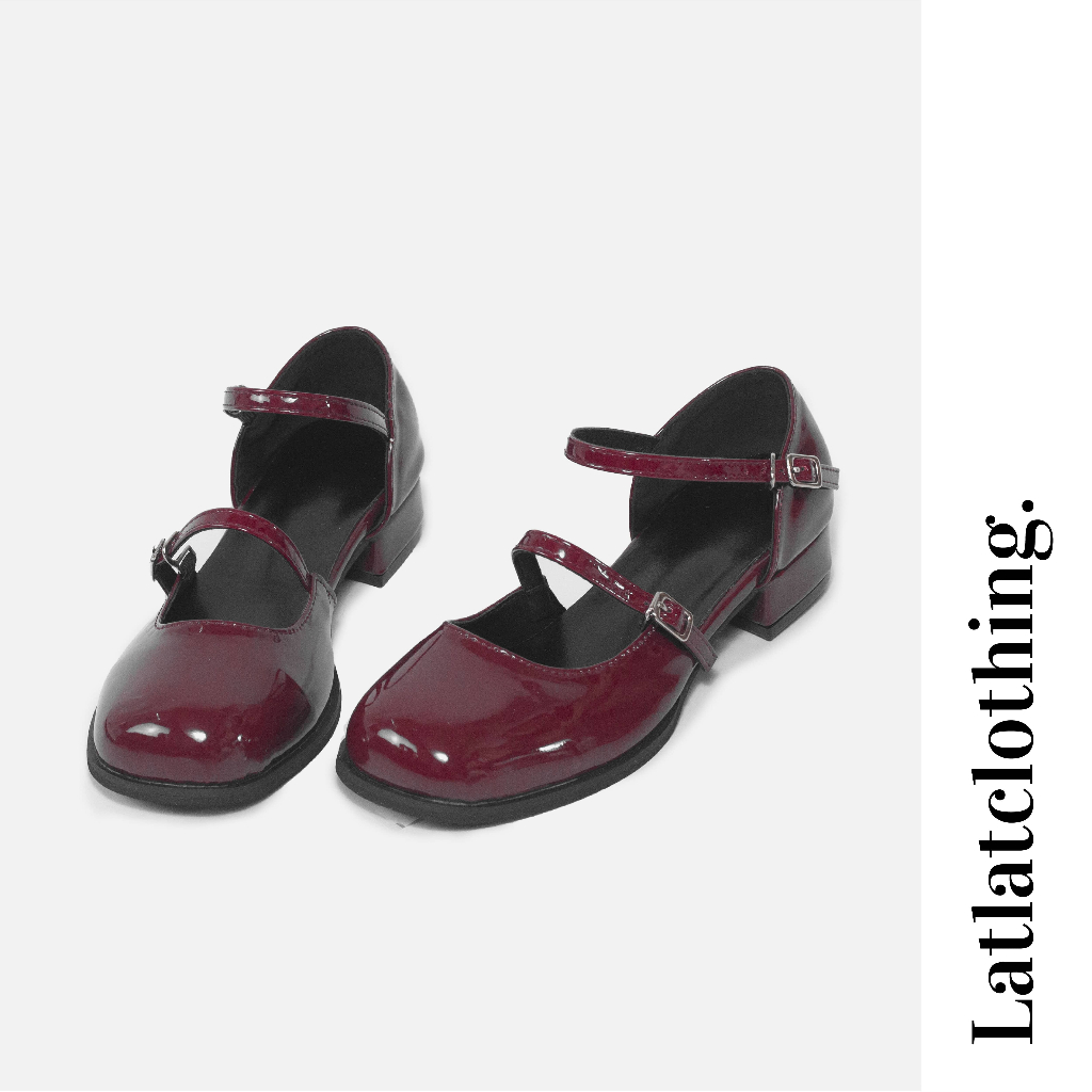| SẴN FULLSIZE | Giày lolita đế thấp phong cách cổ điển, giày lolita hai quai phong cách HongKong thời trang dành cho nữ