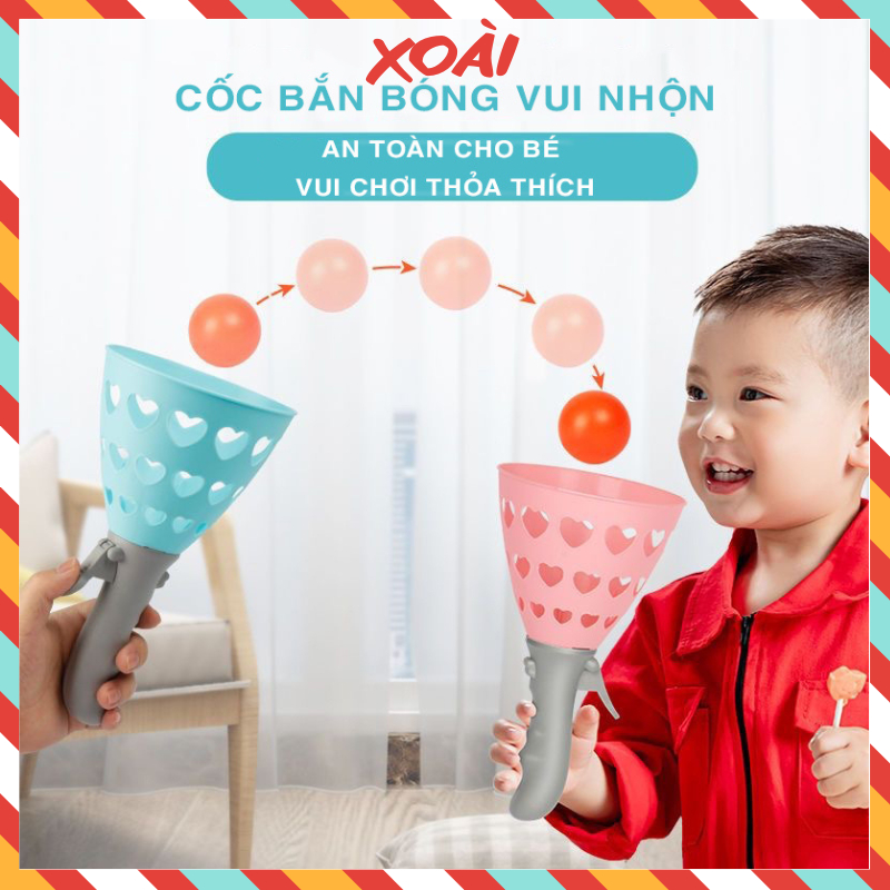 Đồ chơi, Cốc bắn bóng vui nhộn, Cốc hứng bóng giúp tăng vận động phát triển toàn diện, Đồ chơi phát triển chiều cao