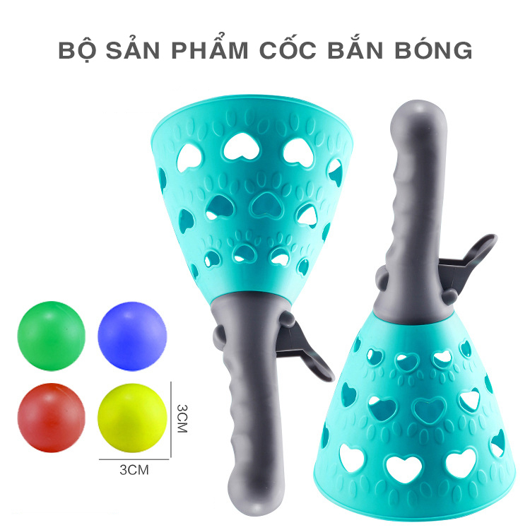 Đồ chơi, Cốc bắn bóng vui nhộn, Cốc hứng bóng giúp tăng vận động phát triển toàn diện, Đồ chơi phát triển chiều cao