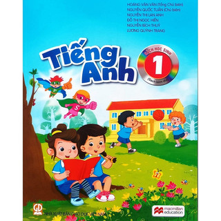 Sách - Tiếng Anh lớp 1 Sách học sinh Kèm 2set Giấy kiểm tra ô ly 100gsm 6 tờ đôi
