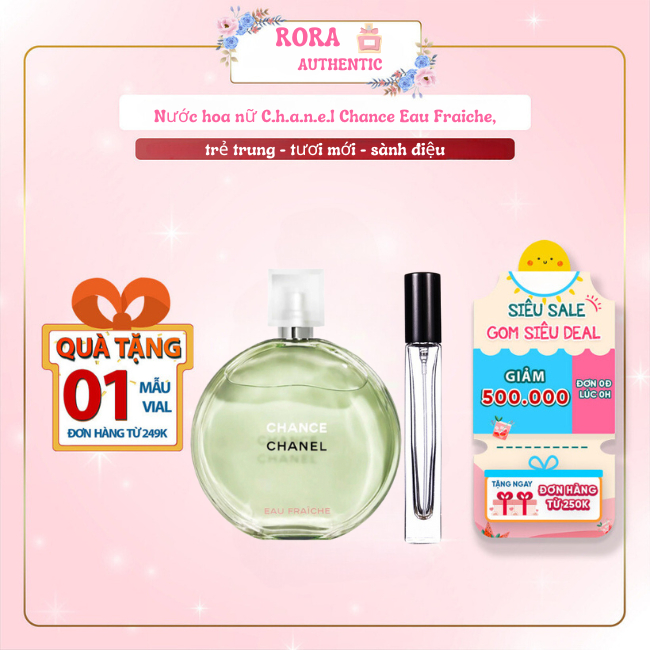 Nước hoa nữ C.h.a.n.e.l Chance Eau Fraiche, nước hoa nữ thơm lâu Thanh Mát, Nhẹ Nhàng