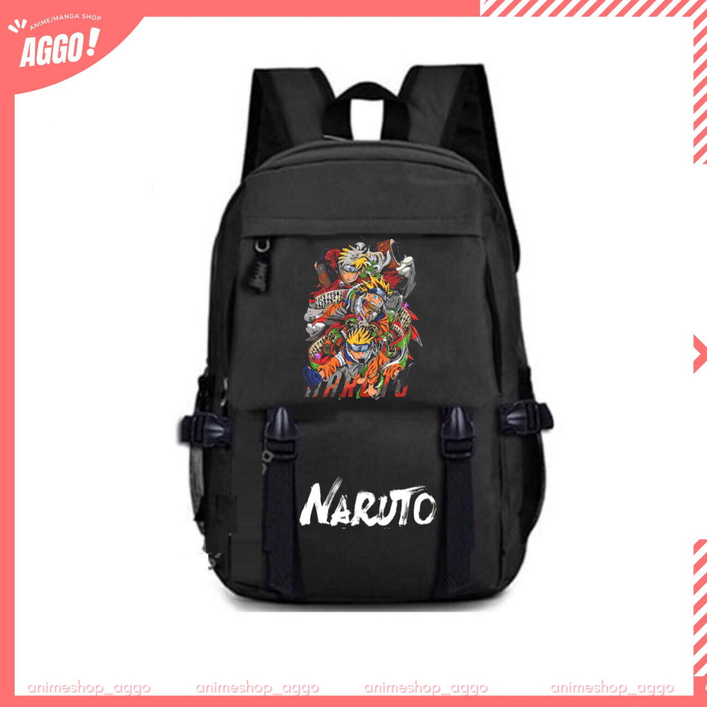 Balo đi học Naruto, balo anime in hình Naruto Sasuke Sakura Itachi Kakashi mẫu mới bền đẹp