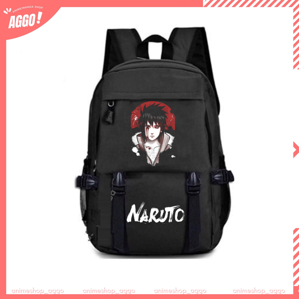 Balo đi học Naruto, balo anime in hình Naruto Sasuke Sakura Itachi Kakashi mẫu mới bền đẹp