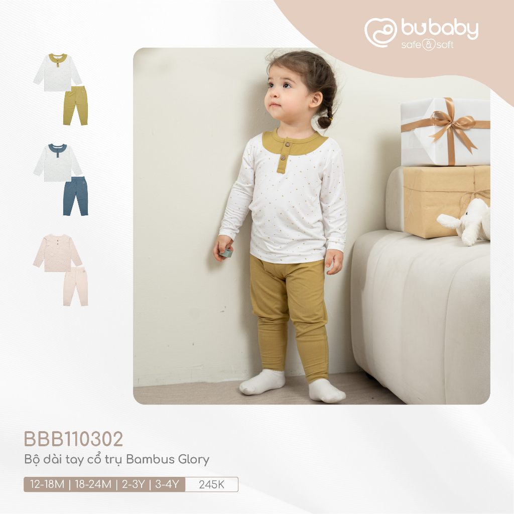 Bộ dài tay cổ trụ Glory Bambus BU