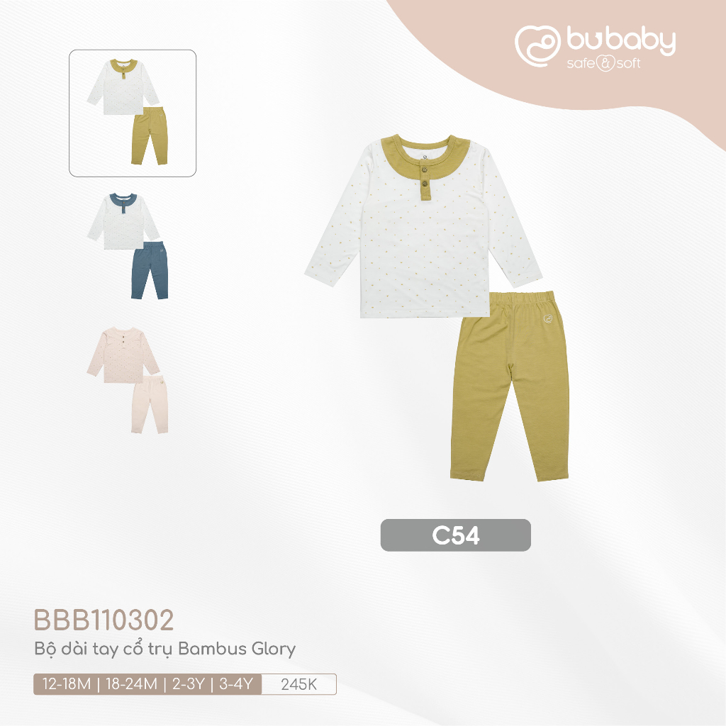 Bộ dài tay cổ trụ Glory Bambus BU