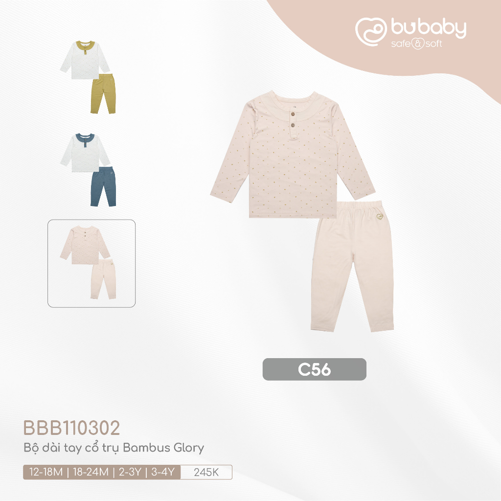 Bộ dài tay cổ trụ Glory Bambus BU