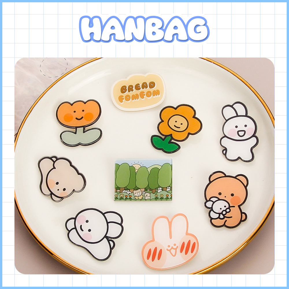 Sticker gắn balo, túi vải dễ thương cute HBS01