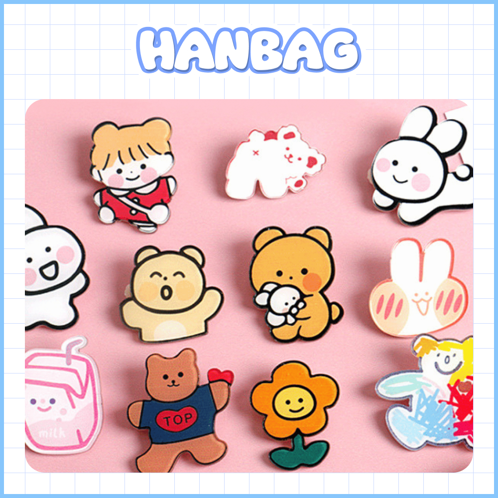 Sticker gắn balo, túi vải dễ thương cute HBS01
