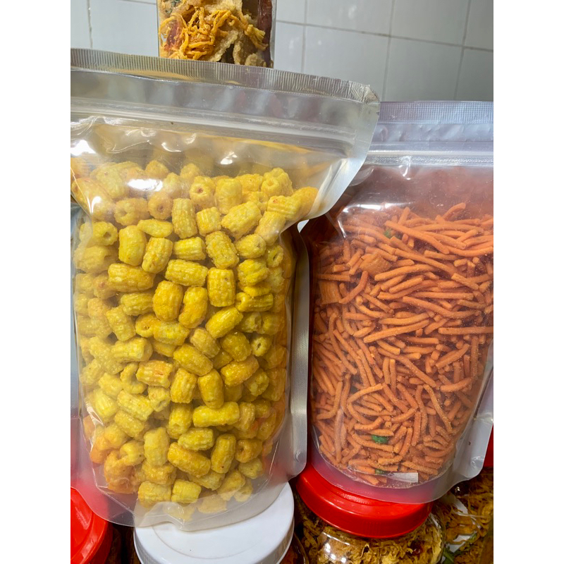 Combo 500g nui chiên bơ + 500g bimbim que