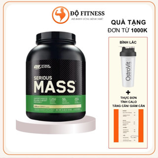 Sữa SERIOUS MASS (ON) 6 LBS, 12lb - Bột Tăng Cân - Thực Phẩm Bổ Sung Protein, Khoáng Chất Và Vitamin, Tăng Cơ Nạc Nhanh.