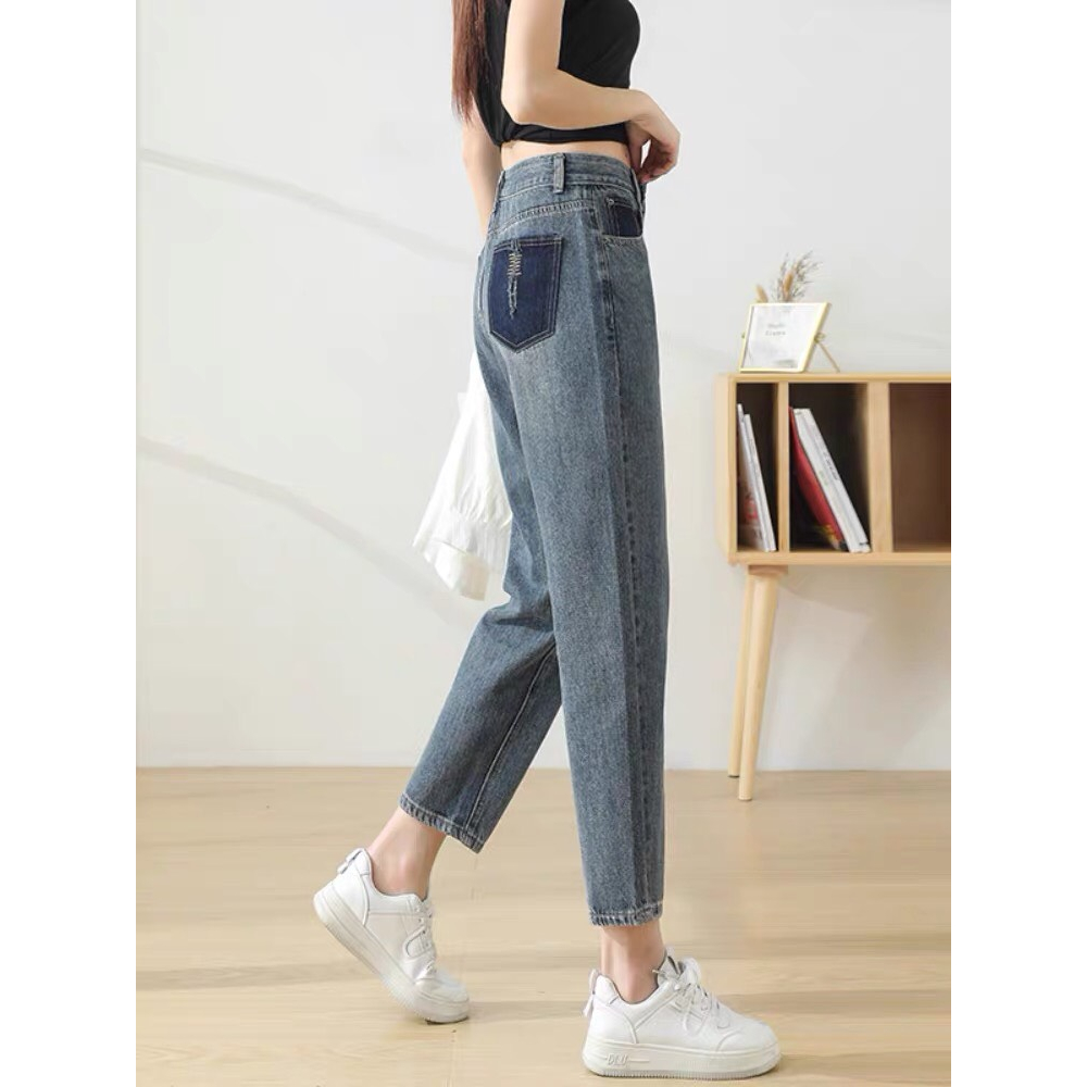 Quần jean size ngắn dành cho nấm lùn 1m4x. Lưng cao, dáng baggy size XXS-XS-S dài 84 hoặc 88cm