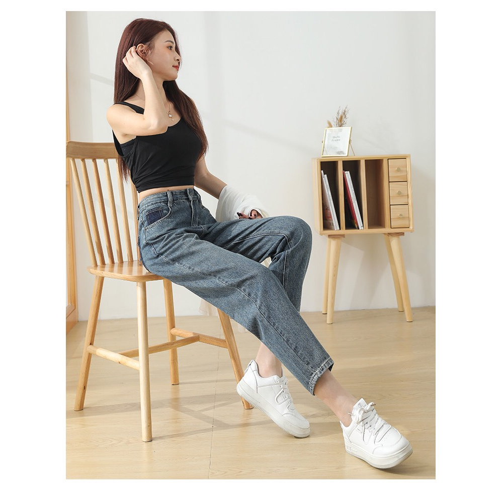 Quần jean size ngắn dành cho nấm lùn 1m4x. Lưng cao, dáng baggy size XXS-XS-S dài 84 hoặc 88cm