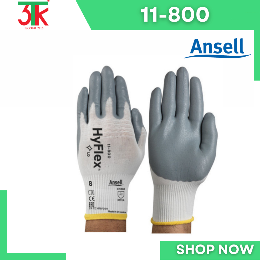 Găng tay bảo hộ Ansell Hyflex 11-800