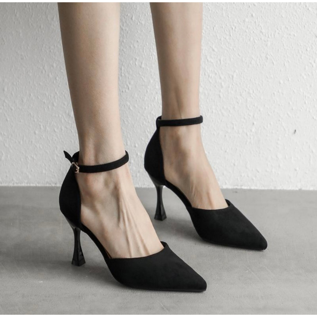 Giày cao gót 7 phân lấp lánh Miduka quý phái sang trọng chuẩn size 35-39 Td34