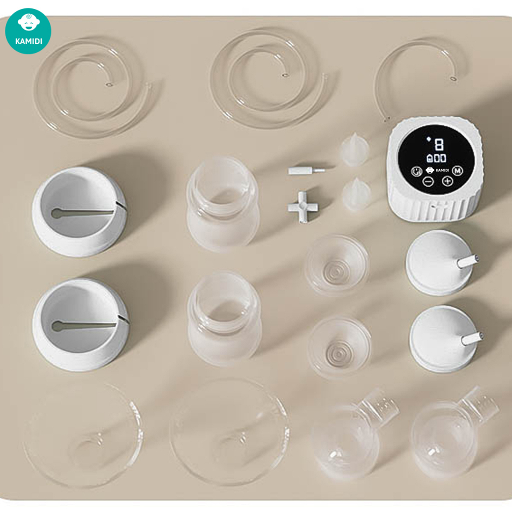 Máy hút sữa Silicon Kamidi Max chính hãng phễu silicon với 9 cấp độ hút