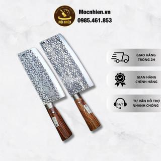Bộ dao chặt gà vịt và dao thái siêu sắc Mộc nhiên Phúc sen - DC02