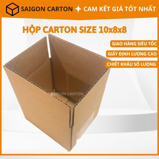 500 Hộp carton size 10x8x8 - sản xuất bởi SAI GÒN CARTON
