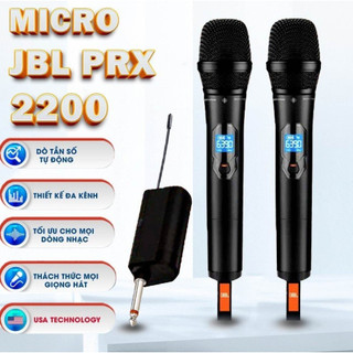 Micro không dây đa năng jbl prx 2200 chính hãng , chống hú tốt , công nghệ uhf, độ nhạy cao, hát cực nhẹ, bắt âm chuẩn