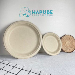 [10 Cái] Đĩa Bã Mía 11cm|15cm|18cm|22cm – Dùng 1 Lần, An Toàn, Tiện Lợi, Thân Thiện Môi Trường ♻️